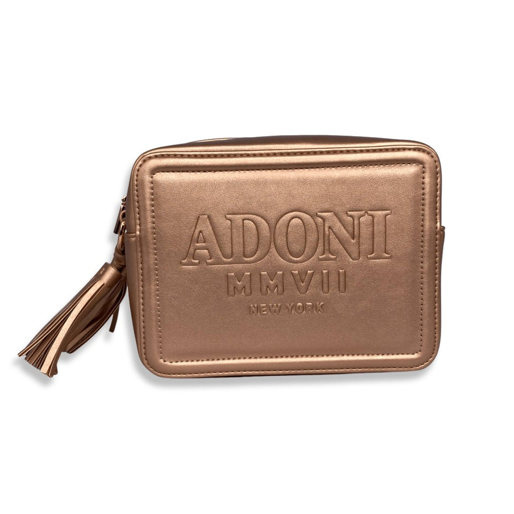 ADONI MMVII Gold Cosmetic Bag - ADONI MMVII NEW YORK