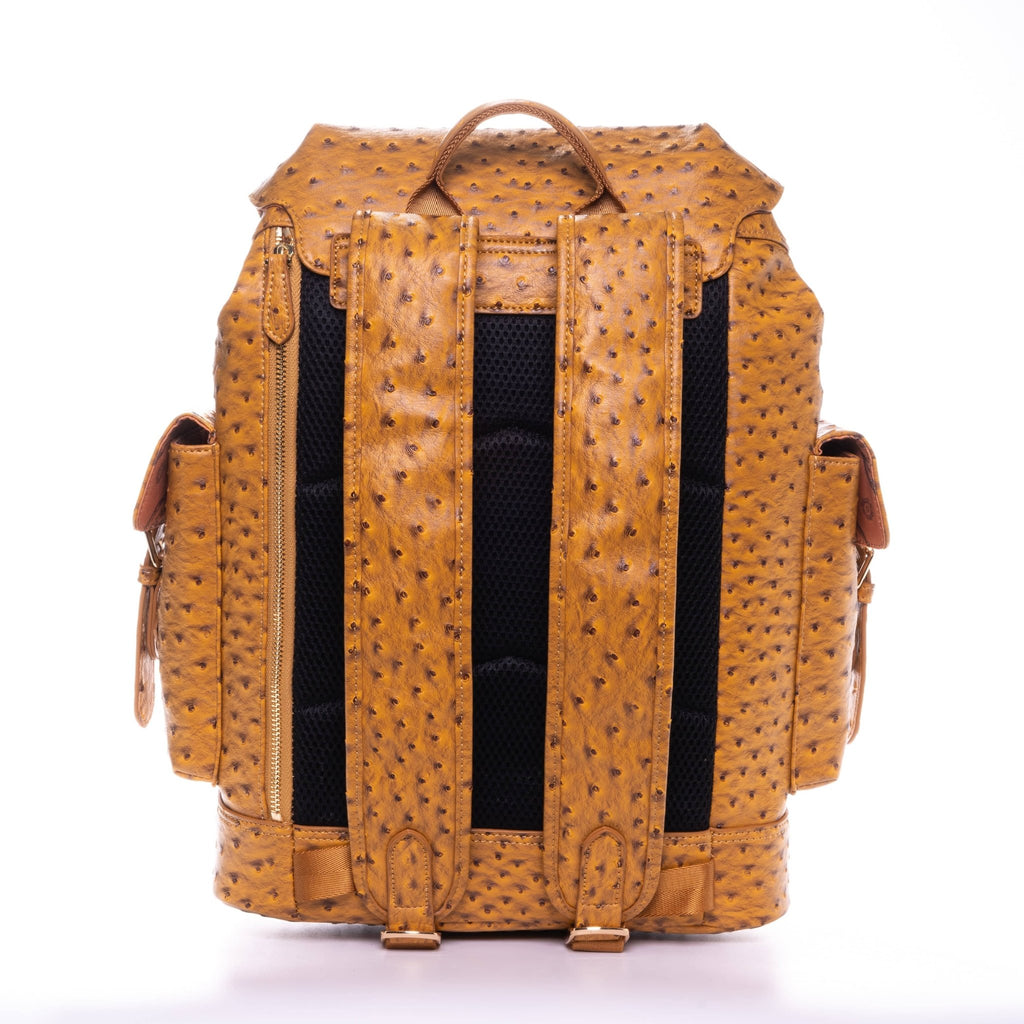 ADONI MMVII Special Edition Embossed Backpack (Brown) - ADONI MMVII NEW YORK