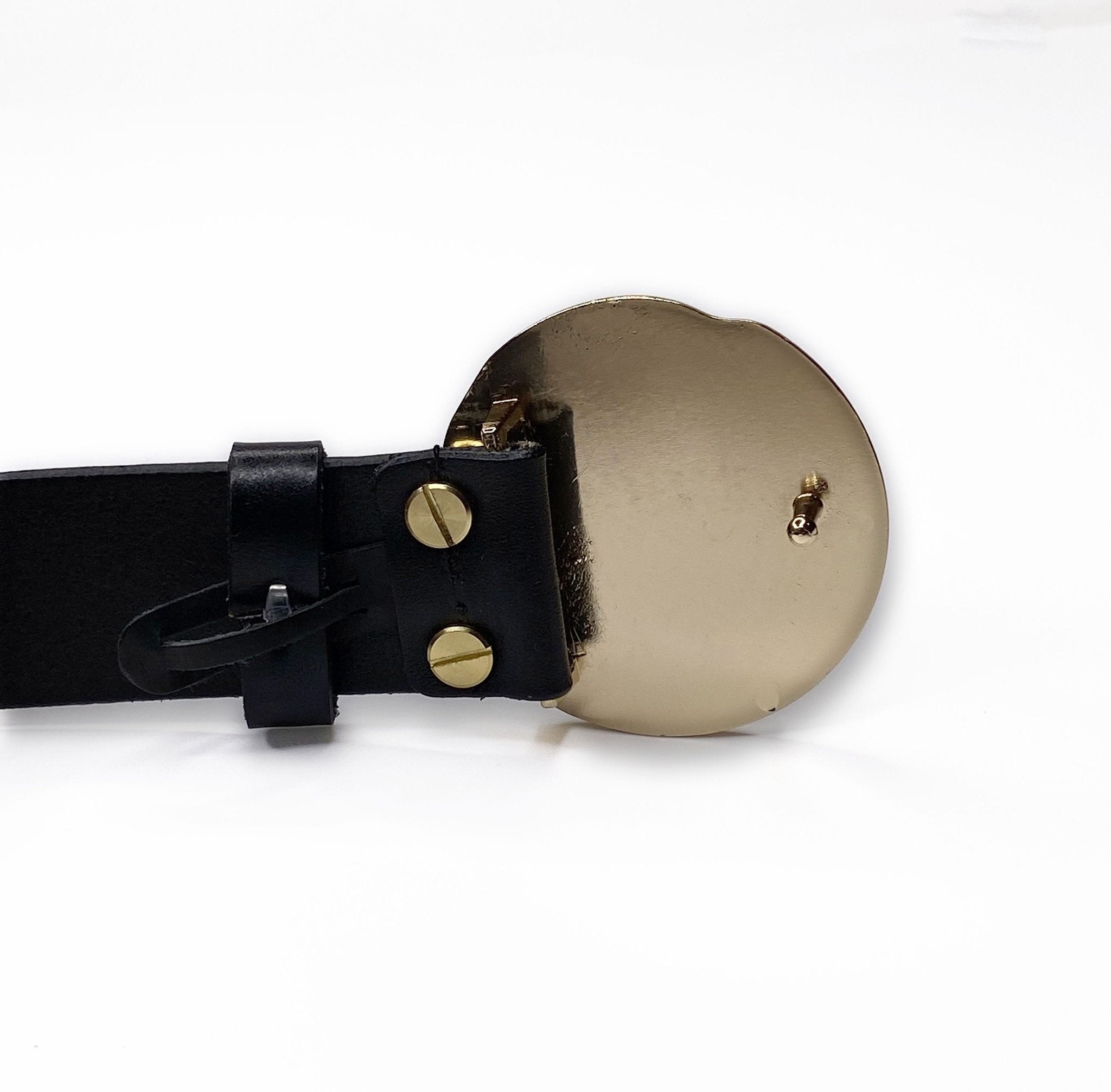 Full Grain Leather Belt Black (Vintage Finish) | ADONI MMVII